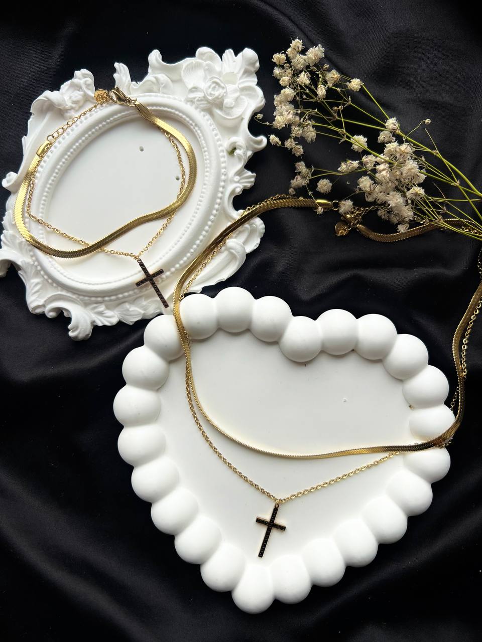 Steel Set with Cross Design