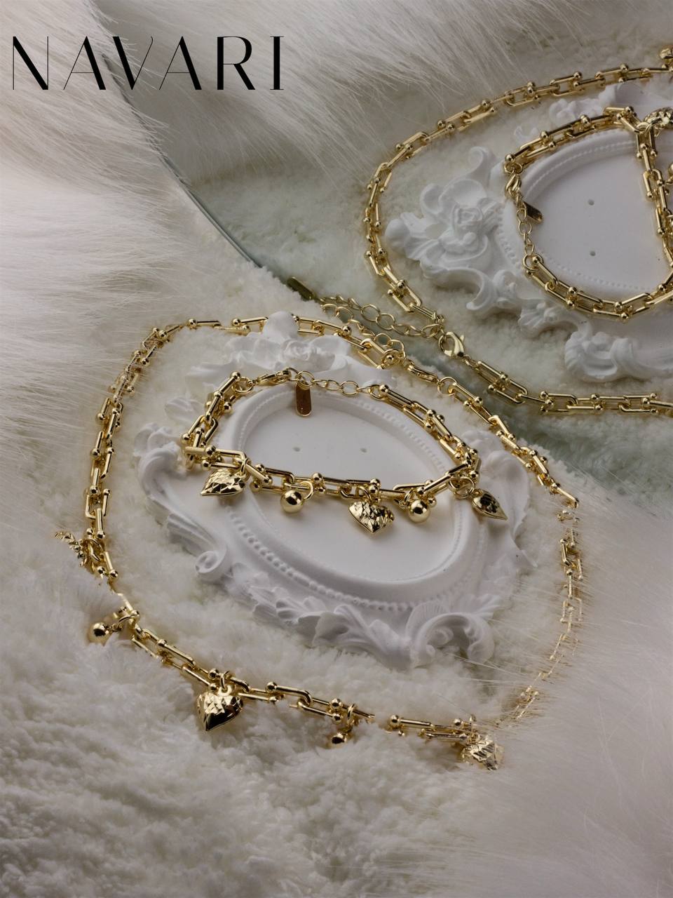 "Heart for Her" Stainless Steel Set