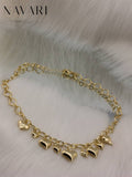Stainless Steel Necklace 'Hearts'