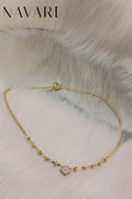 Stainless Steel Necklace 'Lucky Clover'