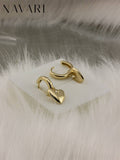 "Heart of Elegance" Stainless Steel Earrings