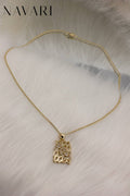 Stainless Steel Necklace 'Floral'