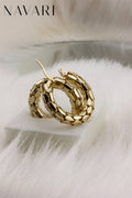 "Round Glow" Stainless Steel Earrings