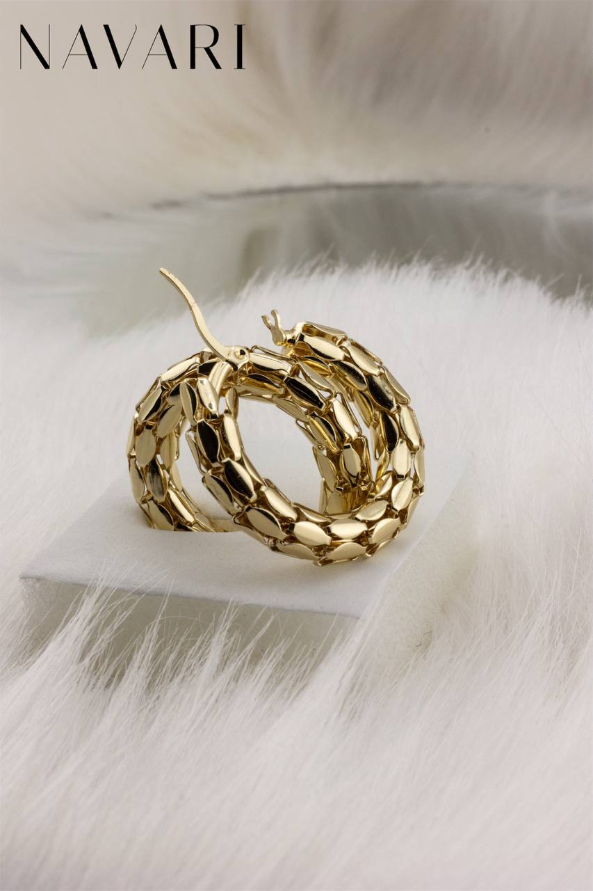 "Round Glow" Stainless Steel Earrings
