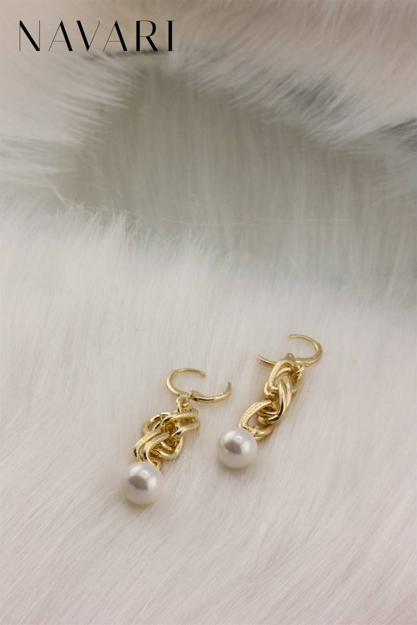 "Pearl Beauty" Stainless Steel Earrings