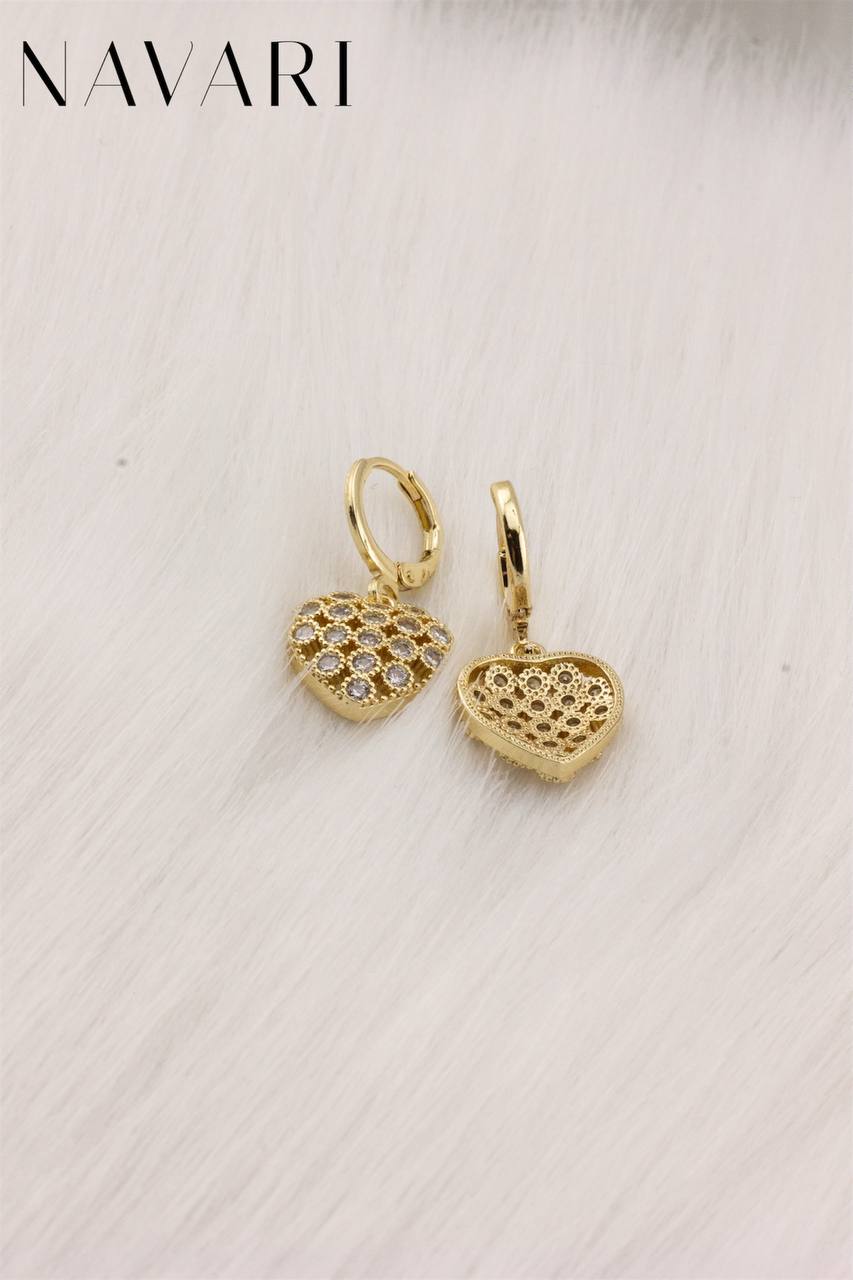 "Romantic Heart" Stainless Steel Earrings