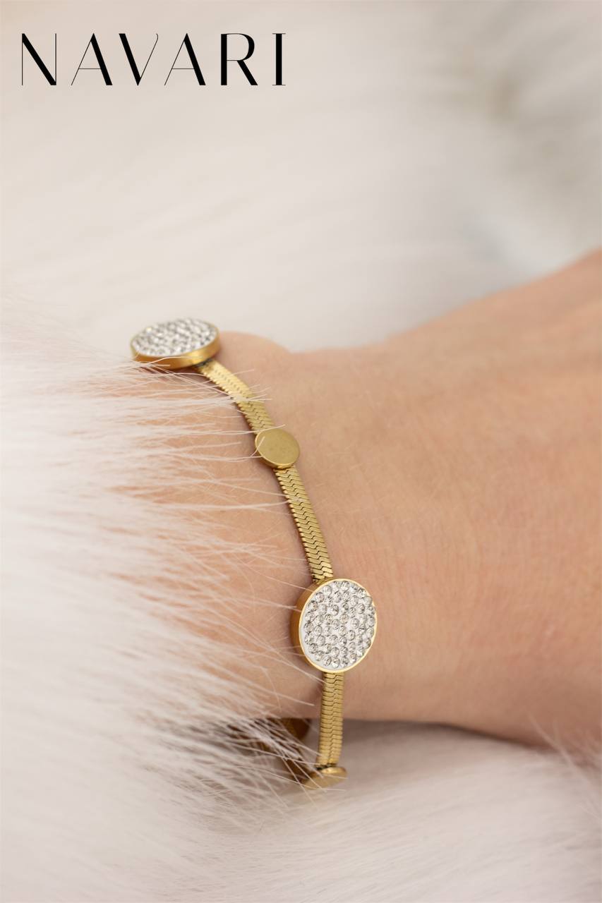 "Circle of Style" Stainless Steel Bracelet