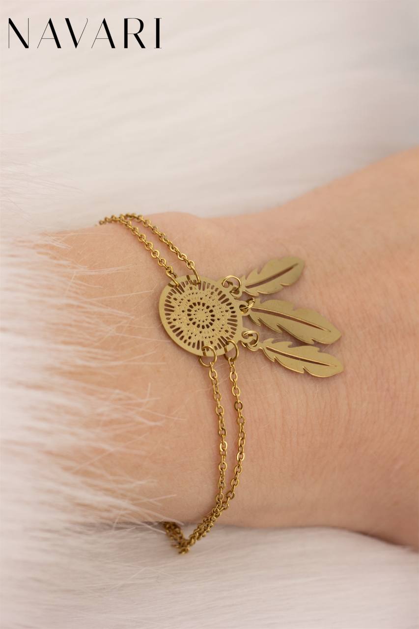 "Dream Catcher" Stainless Steel Bracelet