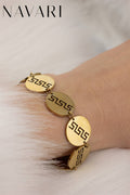 "Stylish Plates" Stainless Steel Bracelet