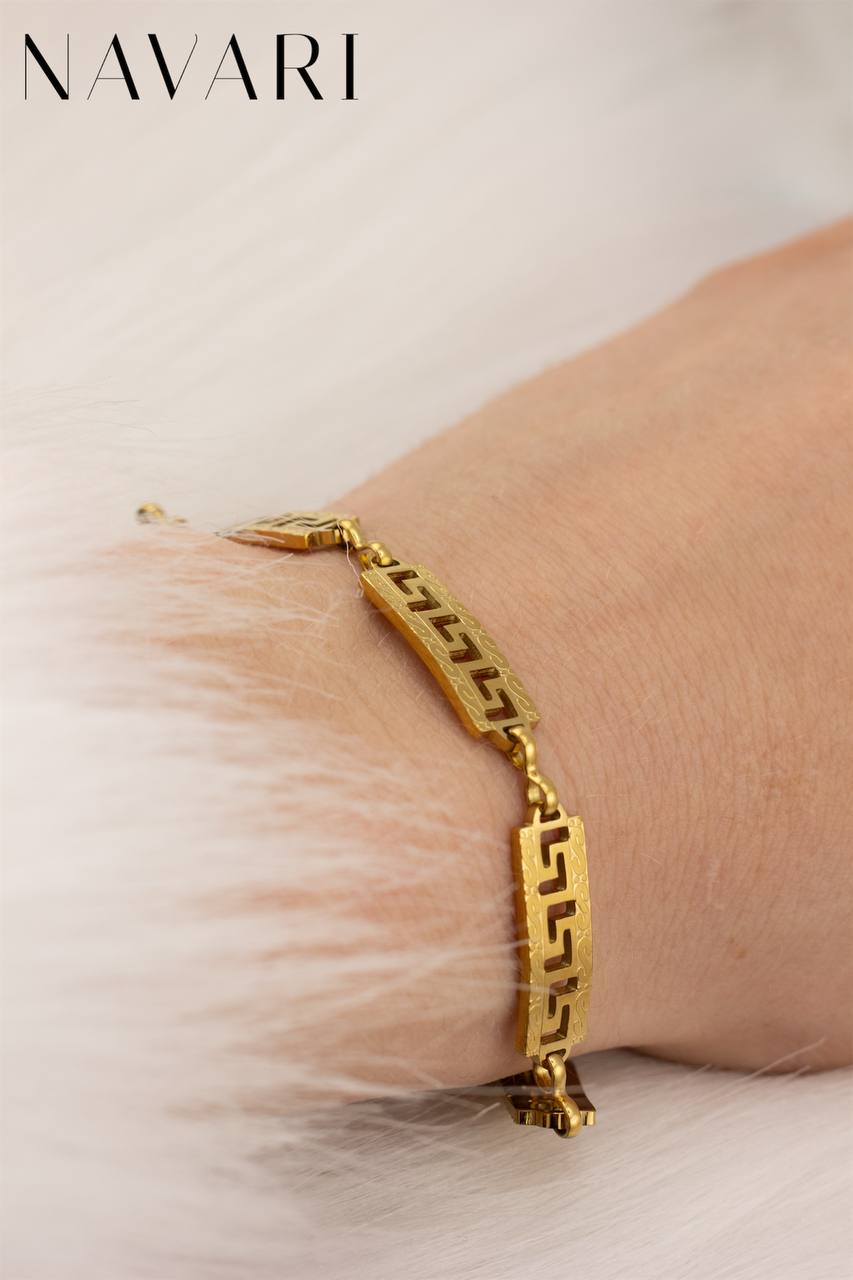 "Fashionable Accent" Stainless Steel Bracelet