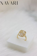 Stainless Steel Ring 'Zirconia Glow'