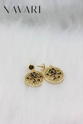 Beaded Stainless Steel Earrings