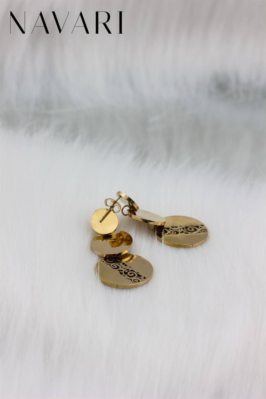 Trendy Steel Plate Earrings
