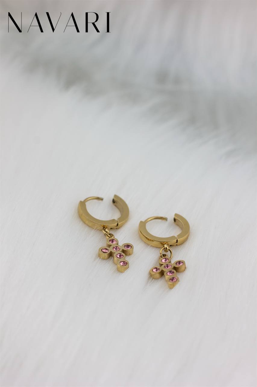 Everyday Cross Earrings in Stainless Steel
