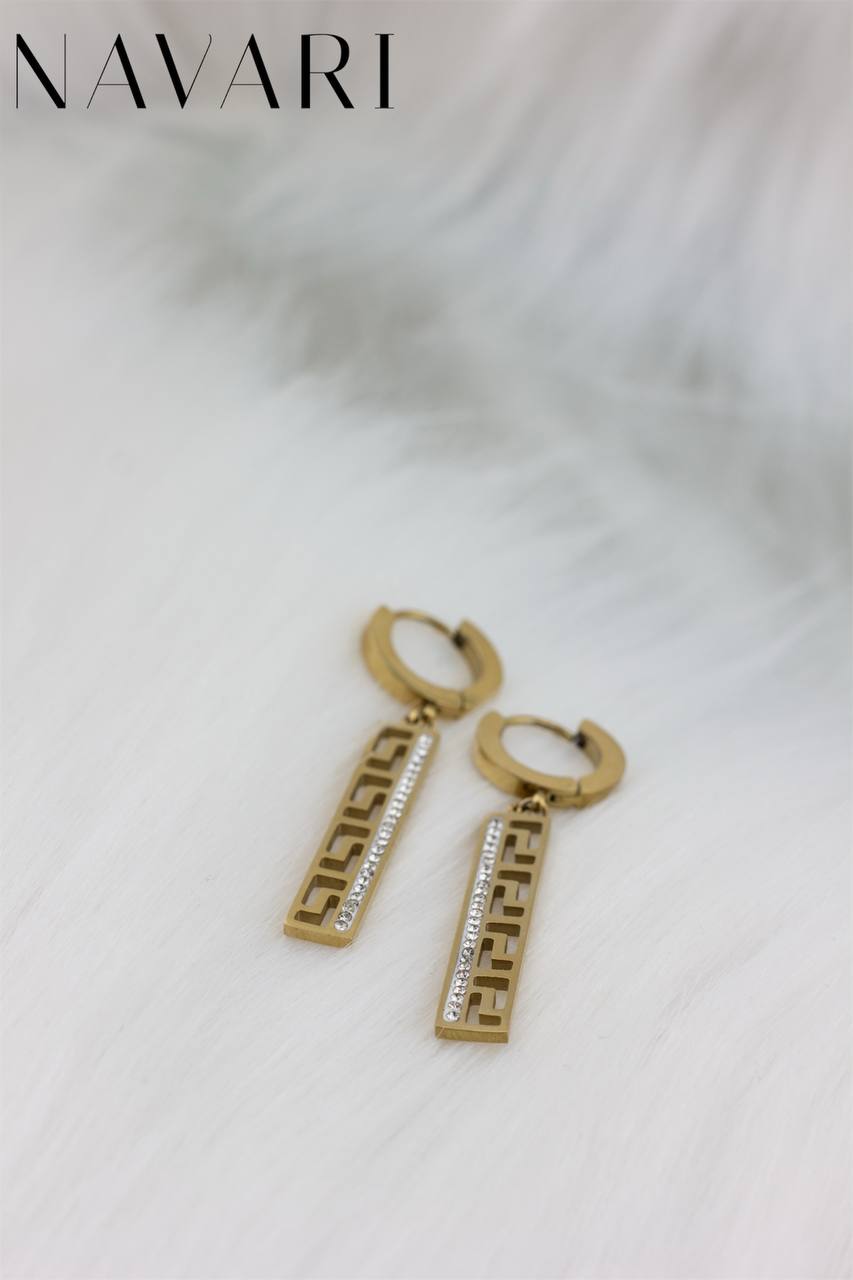 Greek Style Stainless Steel Earrings