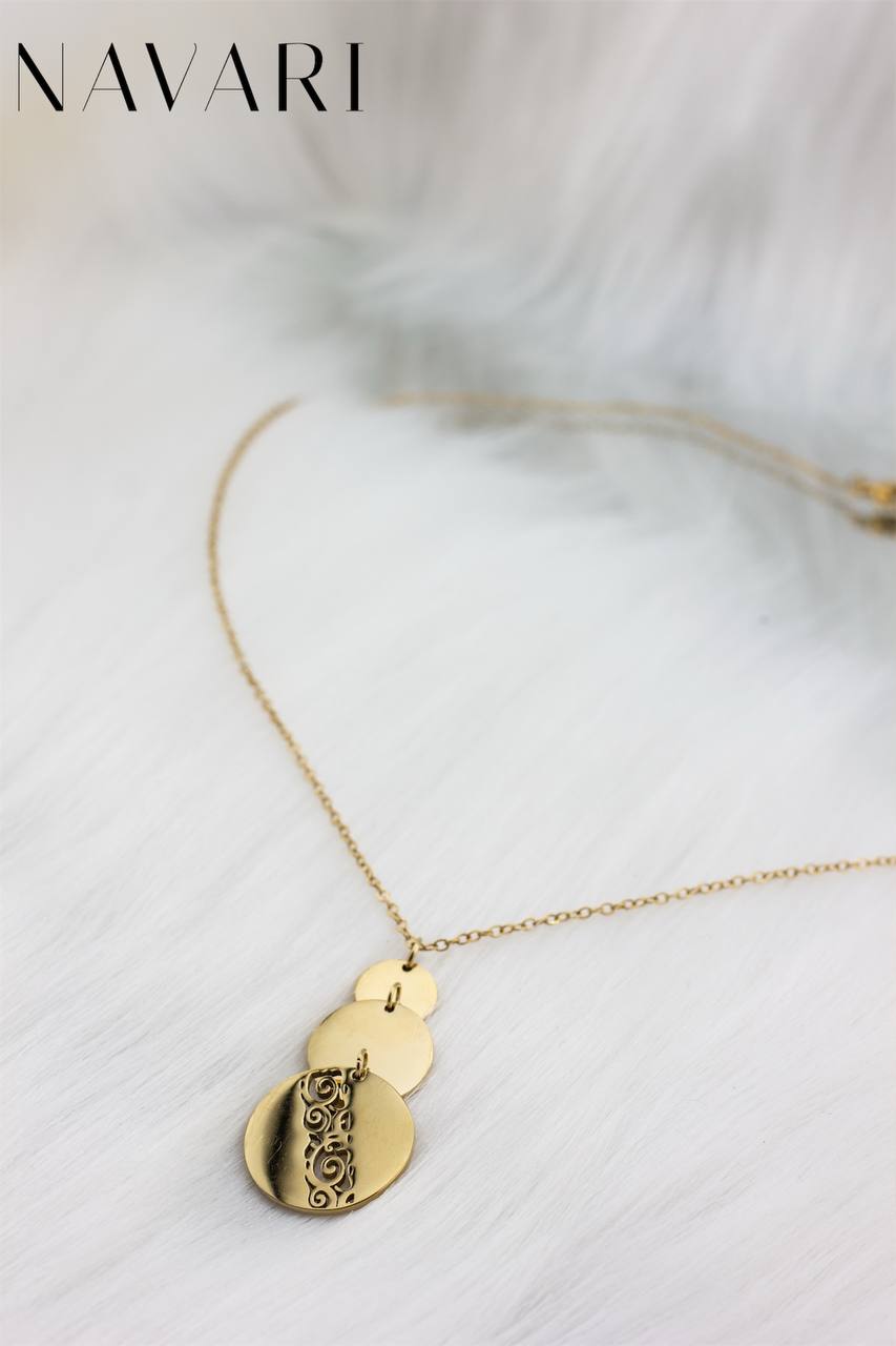 Stainless Steel Necklace "Elegance Plates"