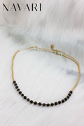 Black Tourmaline and Hematite Necklace "Protective Glow"