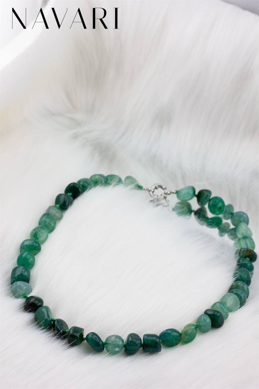 Agate Necklace "Nature's Energy"