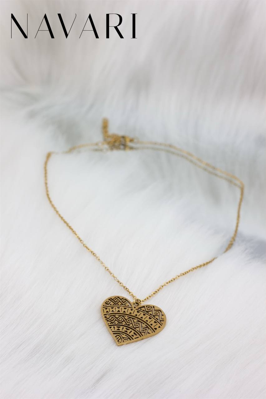Romantic 'Big Heart' Stainless Steel Necklace