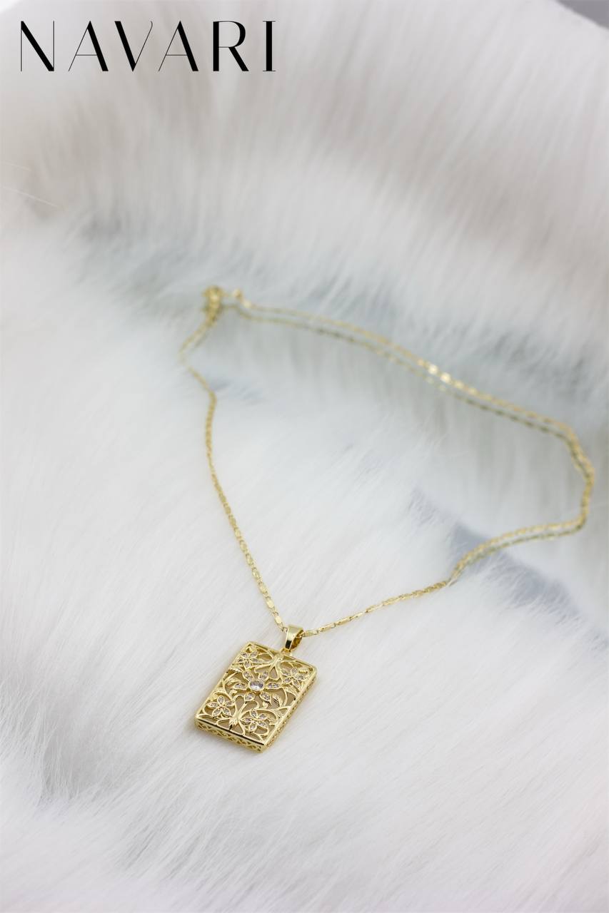 Stainless Steel Necklace 'Modern Glow'