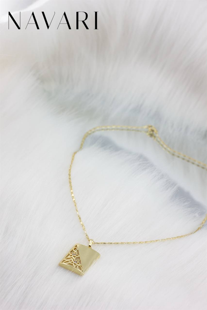 Stainless Steel Necklace 'Floral Melody'