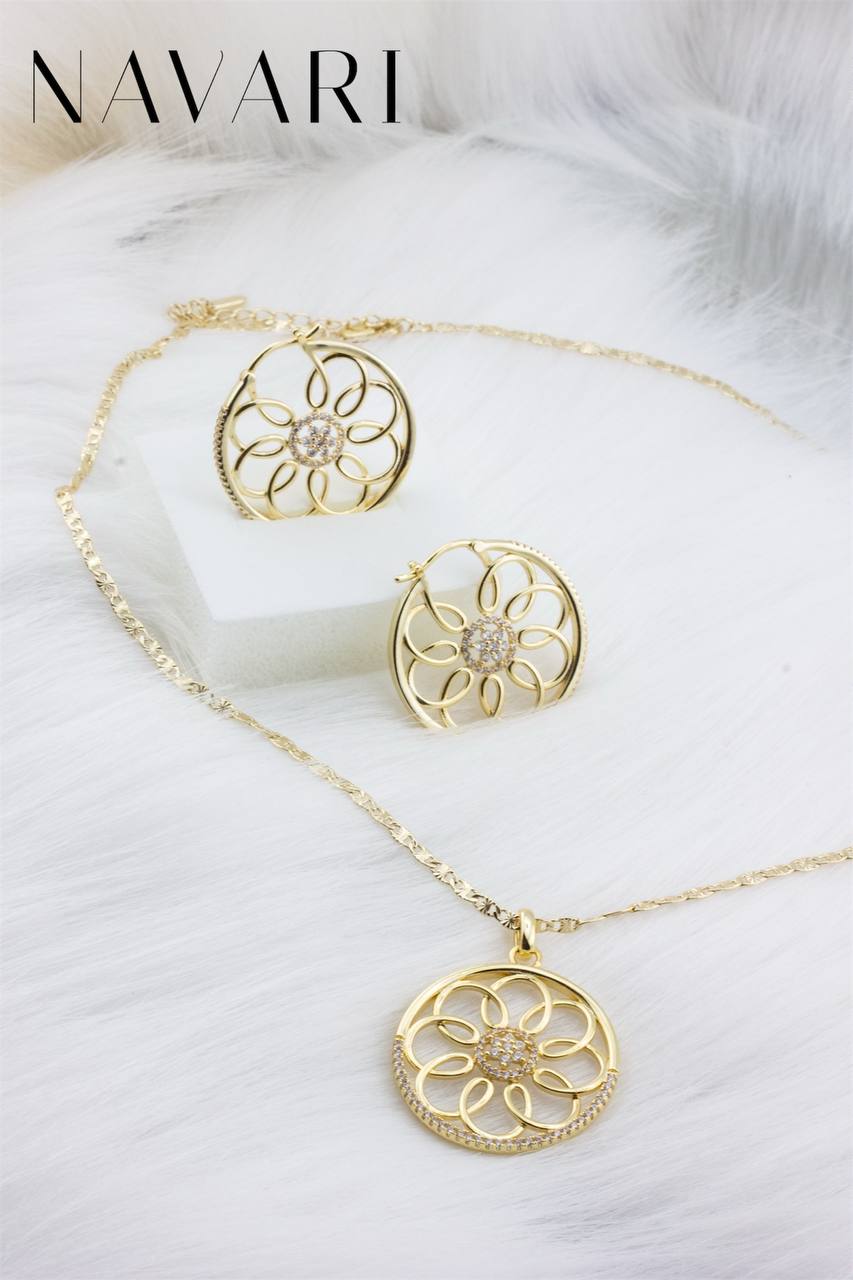 "Boho Flower" Stainless Steel Set