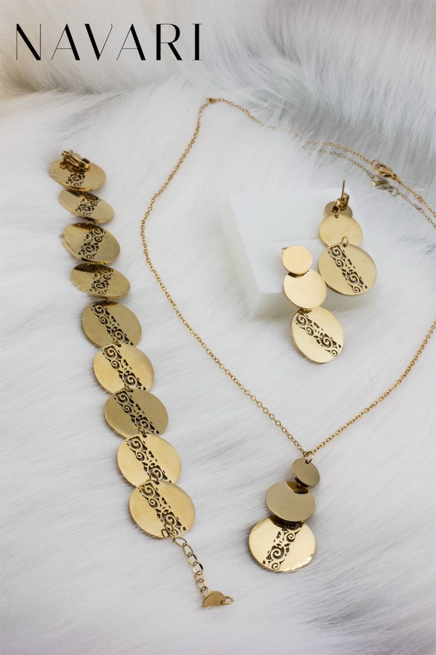 "Chic Metal Plates" Stainless Steel Set