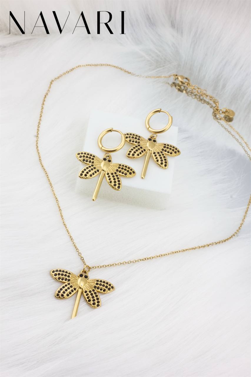 "Dragonfly Shine" Stainless Steel Set