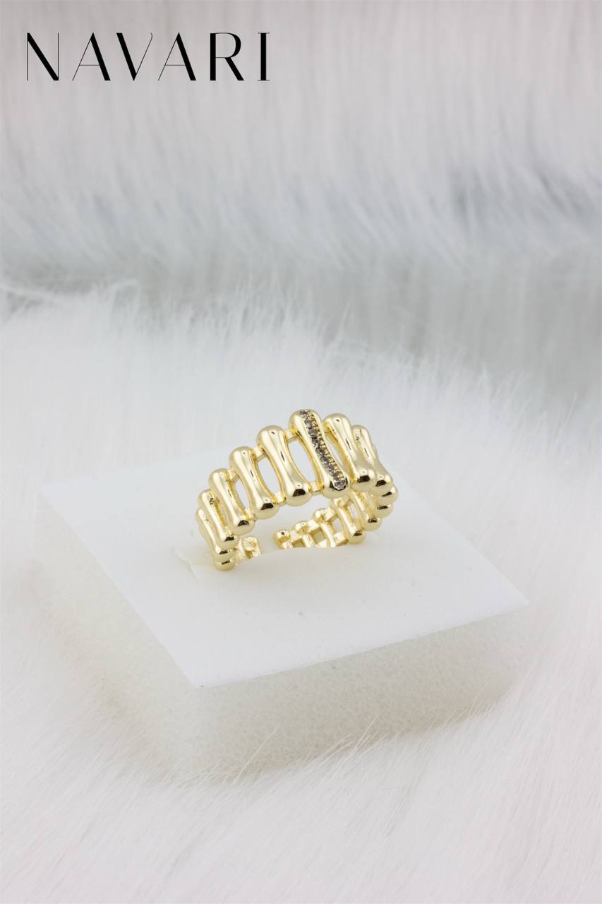 Stainless Steel Ring 'Modern Flair'