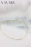 Stainless Steel Necklace 'Golden Classic Line'