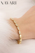 "Crystal Clear Minimalism" Stainless Steel Bracelet