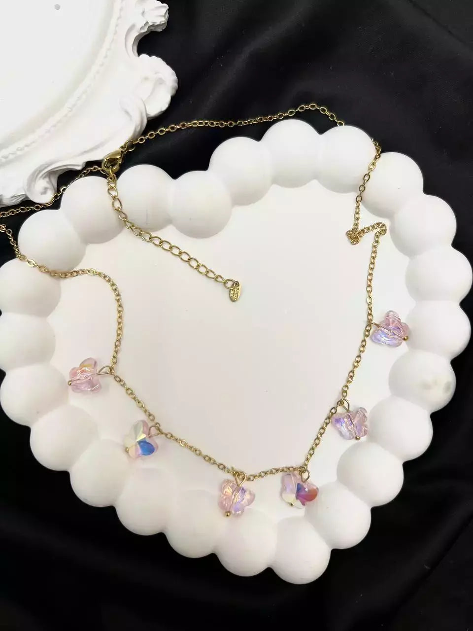 Stainless Steel Necklace "Butterflies"